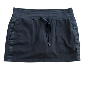ATHLETA Metro Downtown Skort Skirt Black Size Large